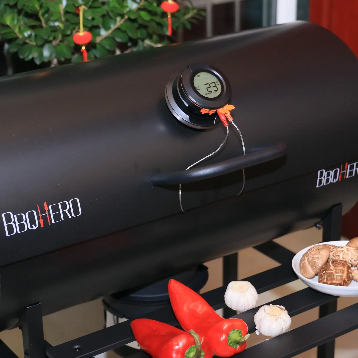 BBQ Deksel Thermometer | Met 4 Probes | Digitaal & App