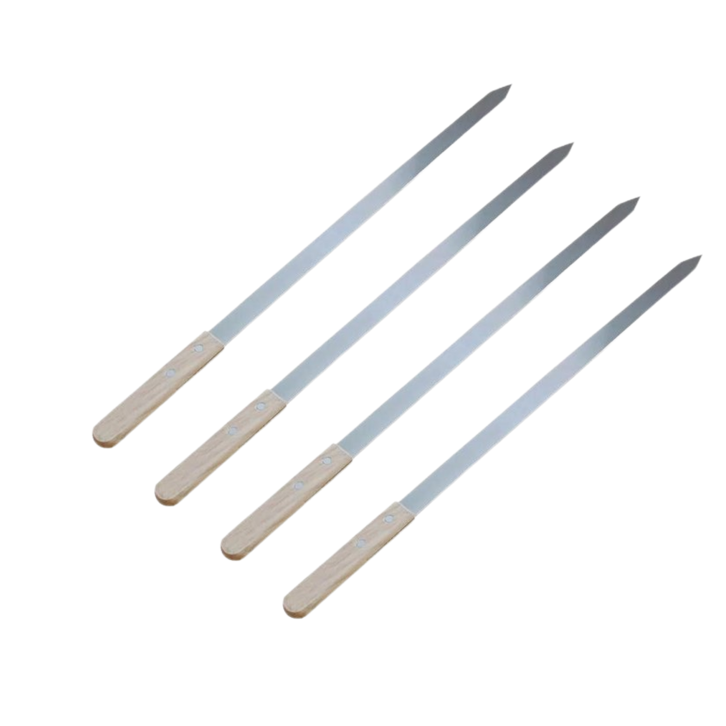 Adana Kebab Spies | 60 cm Lang & 2 cm Breed | Luxe Houten Handvat