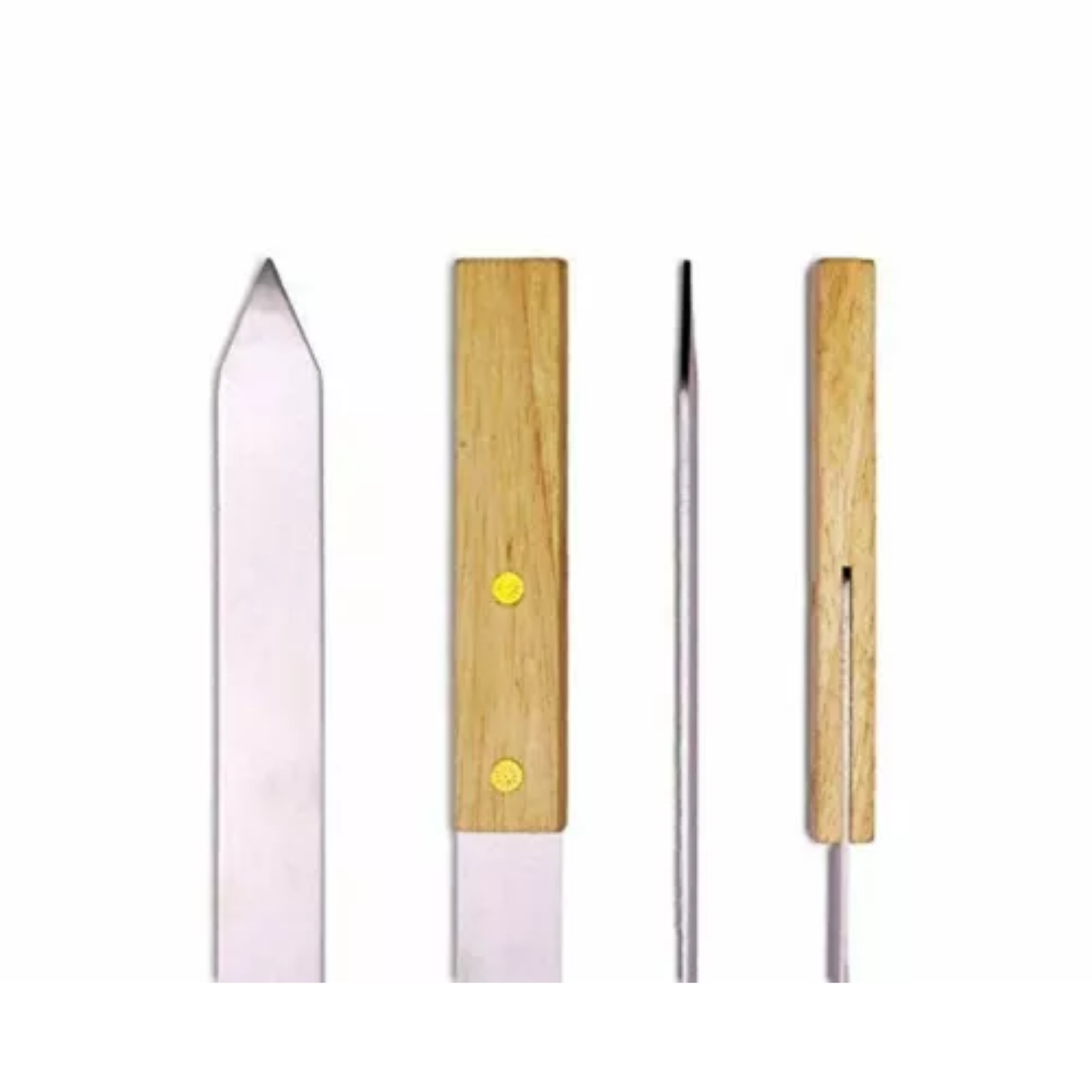 Adana Kebab Spies | 60 cm Lang & 2 cm Breed | Luxe Houten Handvat
