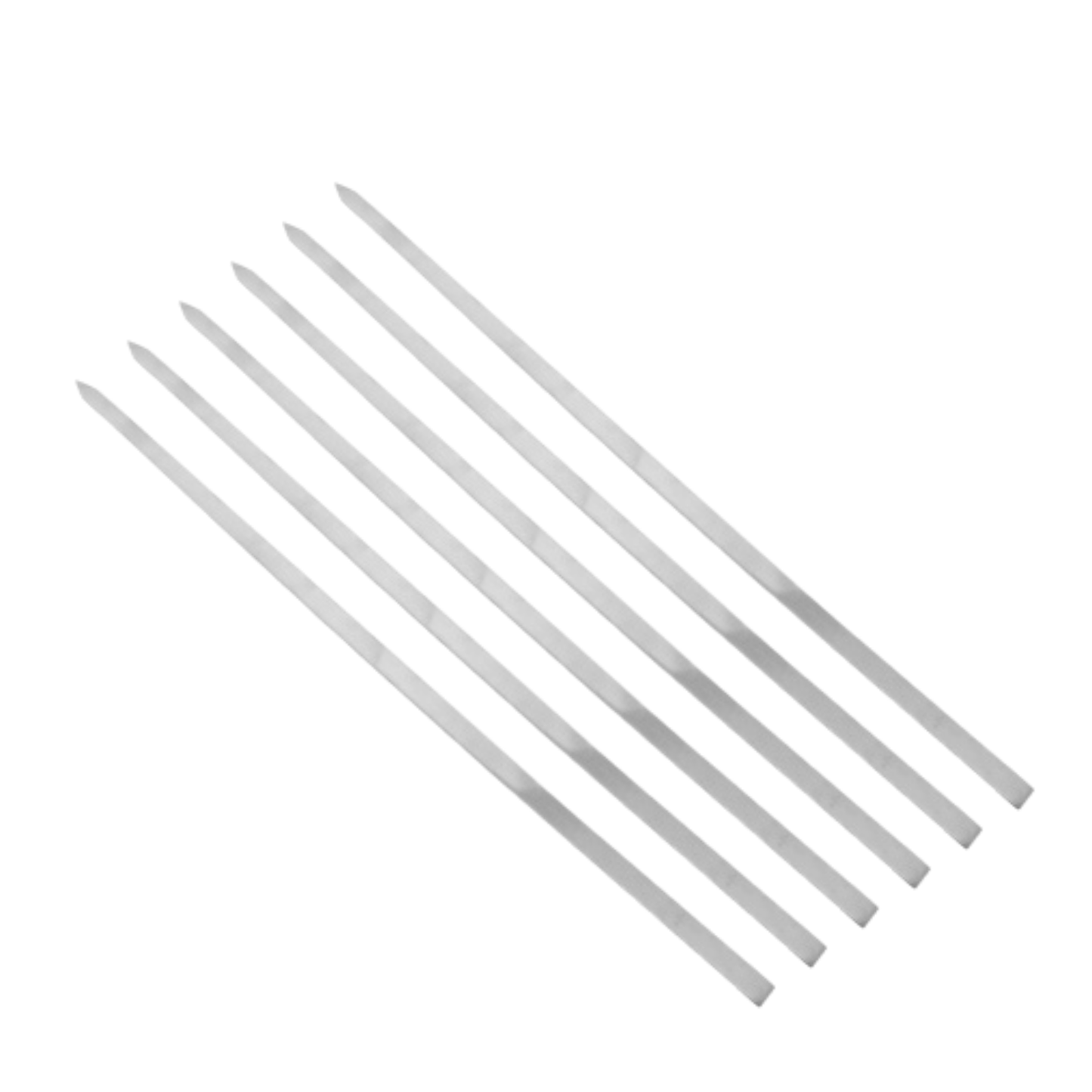 Kebab Spiezen RVS - 50cm Lang en 1cm Breed | 4 - 6 - 12 stuks
