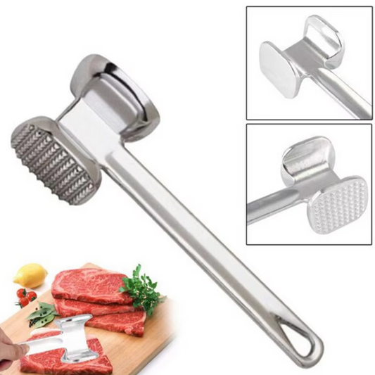 Vleeshamer 2-in-1 - Compact en Duurzaam Keukengereedschap (19cm x 5cm)
