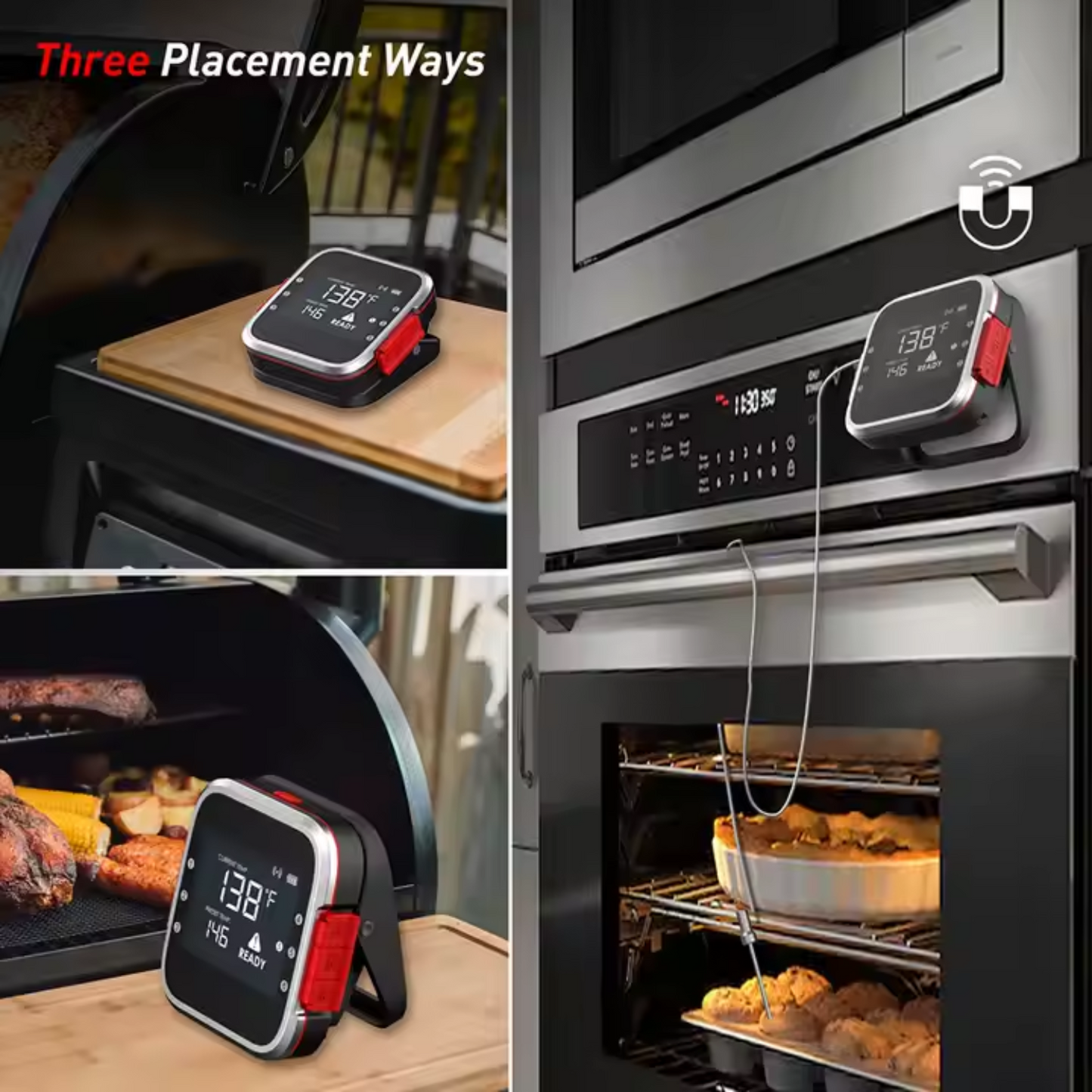 Digitale BBQ Thermometer Met 6 Probes | Bluethooth en Telefoon App